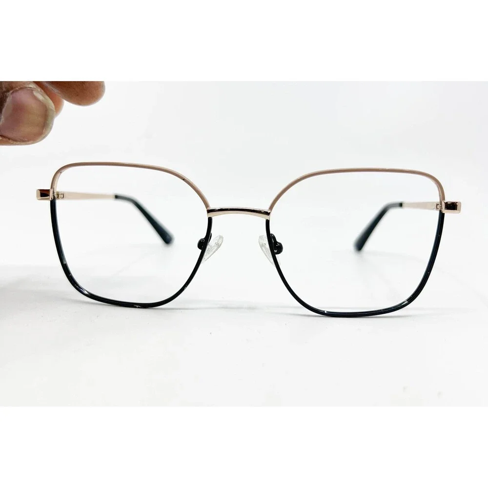 Wittnauer ADA Eyeglasses Women Pink Black Metal Square Frame 54-18-135